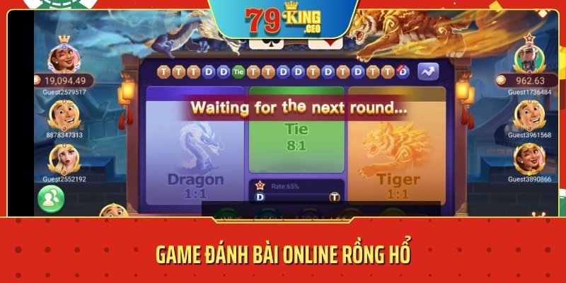 Game đánh bài online rồng hổ